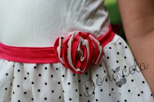 Summer childrens dress with dots