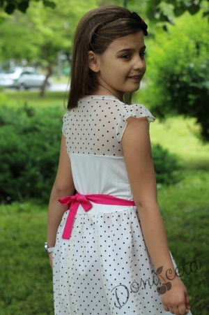 Summer childrens dress with dots