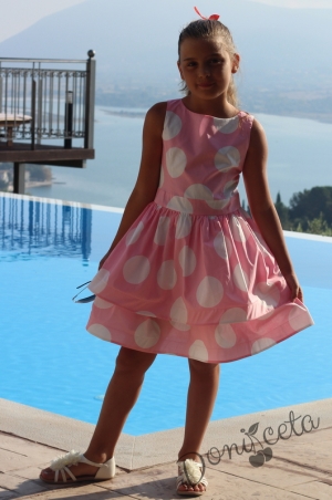 Официална детска рокля в розово