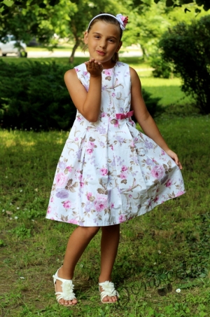 Детска рокля на цветя 6732673