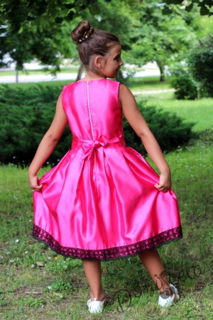Официална детска рокля  в циклама