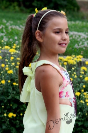 Детска лятна рокля в жълто  със Сой Луна
