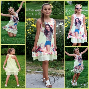  Summer dress in yellow with Soy Luna