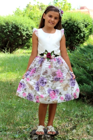 Официална детска рокля на цветя Жужи