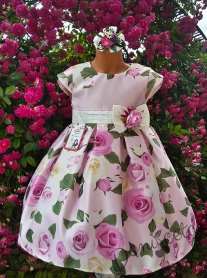 Официална детска рокля на цветя Филка