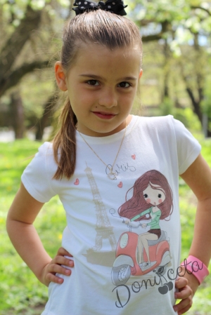 Детска туника/тениска с картинка на Париж