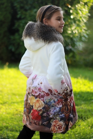 Детско палто на цветя