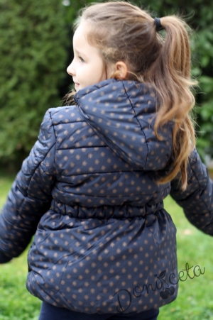 Children's winter jacket with a hood