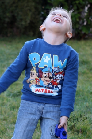 Детска ватирана блуза в тъмносиньо PAW PATROL