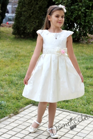 Официална детска рокля за шаферка или кръщене Ива