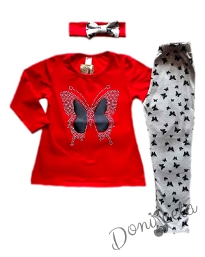 Комплект от туника, клин и лента за коса