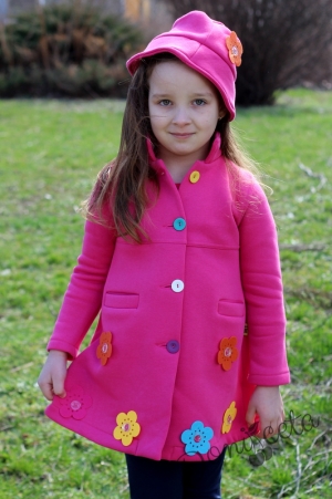 Children's autumn coat with a hat