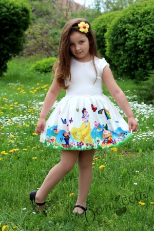 Детска  рокля от неопрен с картинка на принцеса