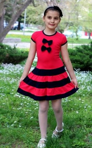 Лятна детска рокля в цвят малина Десита