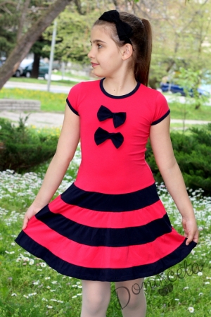 Лятна детска рокля в цвят малина Десита