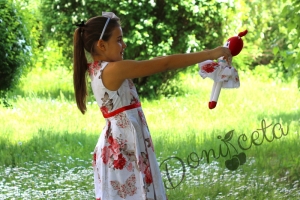 Children's  cotton dress with flowers