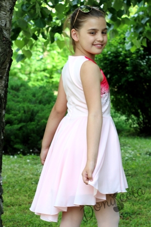 Официална или ежедневна детска лятна рокля с цветя