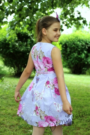 Children's  cotton dress with flowers