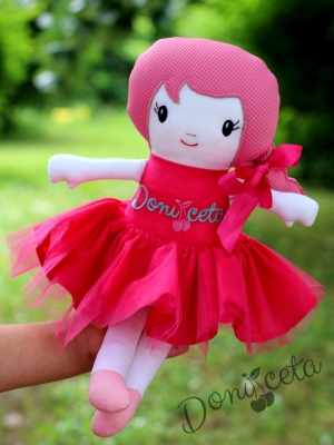 Комплект от официална детска рокля с кукла