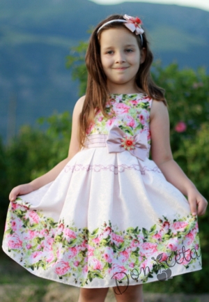 Официална детска рокля на цветя