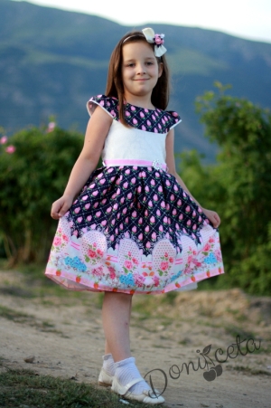 Официална детска рокля на цветя Милка