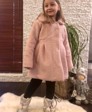 Детско палто в розово 