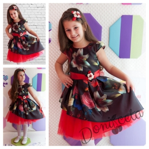Официална детска рокля на цветя Таня