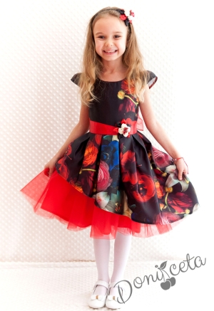 Официална детска рокля на цветя Таня