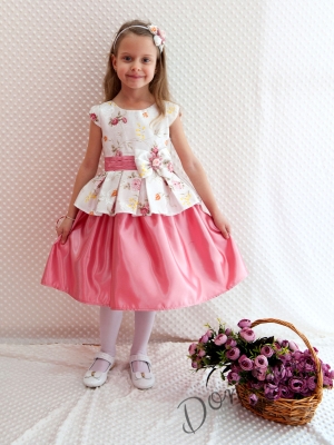 Детска официална рокля на цветя Мила