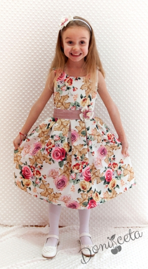 Официална детска рокля на цветя Биляна
