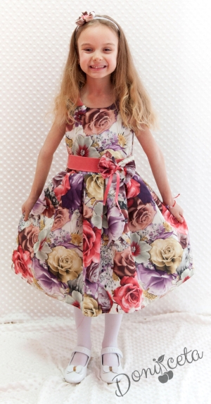Детска официална рокля на цветя Цветелина