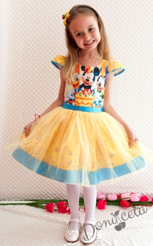 Официална детска рокля  с тюл 267ММТ