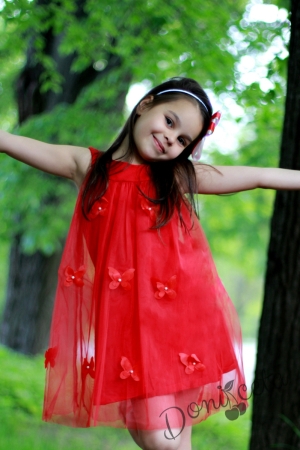 Ежедневна или официална детска рокля Рая с пеперуди