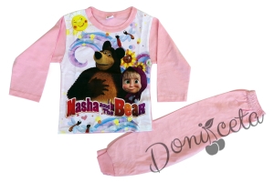 Детска пижама с картинка на Маша и Мечока