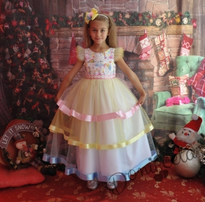 Официална детска дълга рокля с Еднорог