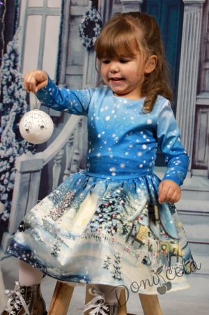 Официална бебешка рокля за зимата