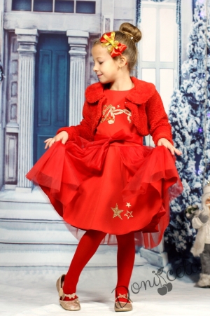 Детска рокличка за Коледа с болеро
