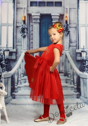 Комплект от детска рокля за повод и болеро