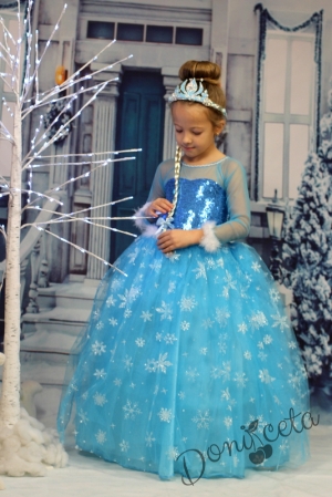Дълга рокля на Елза от Замръзналото кралство 