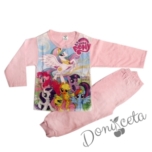 Детска пижама с картинка на Пони в розово