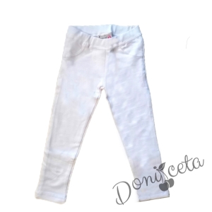 Детски клин-панталон в бяло