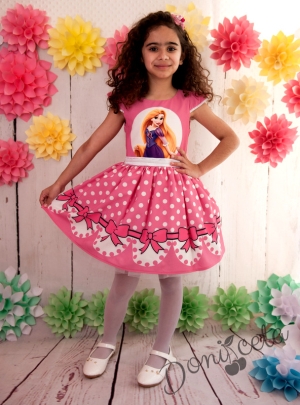 Официална детска рокля с Рапунцел
