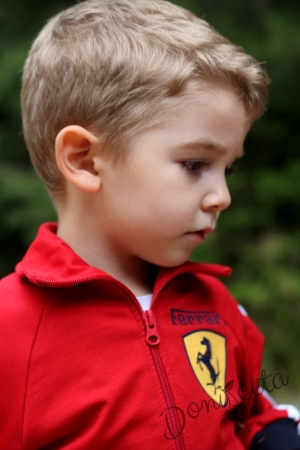 Спортен комплект анцуг за момче-Ferrari в червено