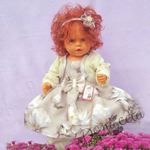 Детска/бебешка рокля на цветя с болеро Марине