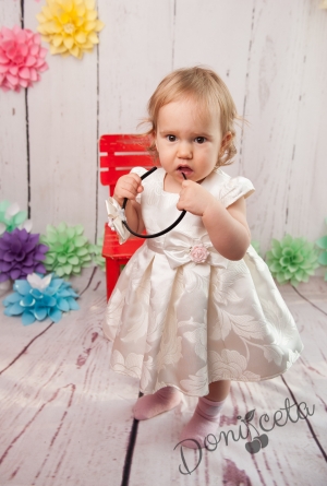 Официална бебешка/детска рокля Стефи  за шаферка или кръщене