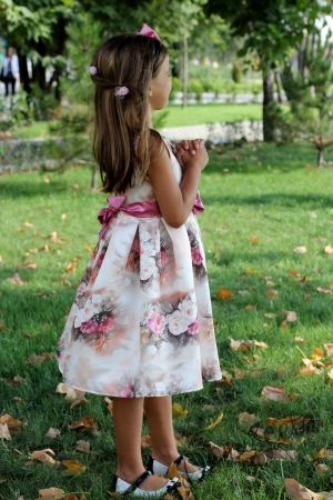 Официална детска рокля на цветя с болеро Габи