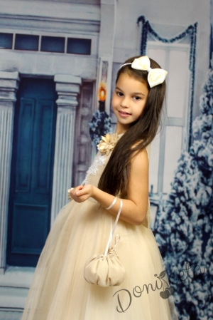 Детска дълга рокличка с чантичка