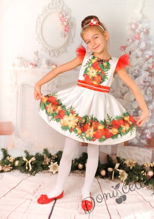 Детска рокличка за момиченце за Коледа