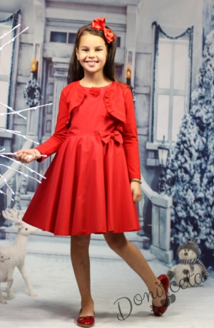 Детска роклчика за момиченце в червено