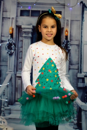 Детска рокля Коледна Елха